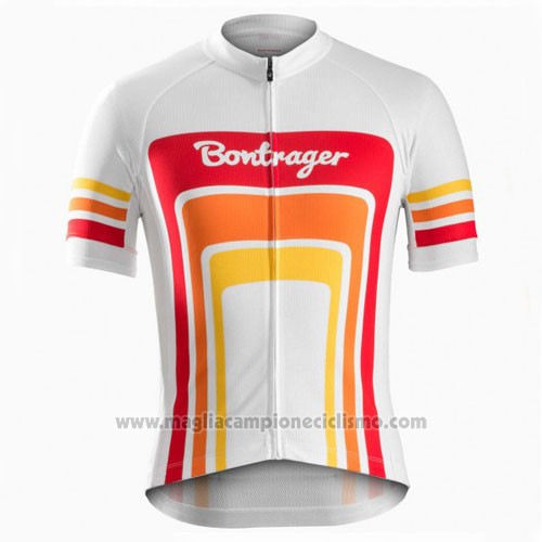 2016 Abbigliamento Ciclismo Trek Bontrager Rosso e Bianco Manica Corta e Salopette